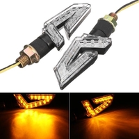 Paire 12V LED Feux clignotants Lampe de route Clignotant Universel Moto