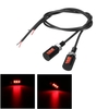 Paire 12V LED Plaque universelle de moto Plaque d