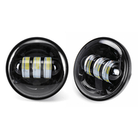 Paire 4 pouces 30W 6000K LED phares inondation brouillard passant lumière blanche lampe adaptée pour Harley