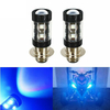Paire 50W H6 6000K P15D 10SMD blanc bleu pour Yamaha H6M lampe haute lumière ATV moto voiture RV lumières