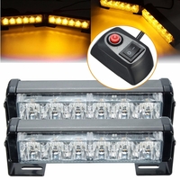 Paire 6 LED voiture orange clignotant Témoin lumineux stroboscopique interrupteur de lampe harnais d