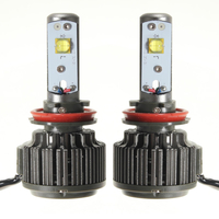 Paire 60w Turbo LED Phare lampe h11 h9 H8 6000k 7200lm avec du fil