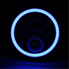 Paire 7 "19" RVB LED Phares de voiture IP67 Lampe intégrée Changement automatique Halo Angel Eyes pour le Jeep Wrangler