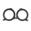 Paire adaptateur adaptateur de conversion phares noir 9 pouces LED pour Jeep Wrangler JL / JLU 2018+