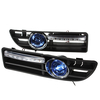 Paire antibrouillard avant LED feux de jour DRL avec grille pour VW Golf Jetta Bora Mk4 1999-2004