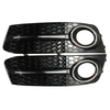 Paire brillantes grilles de couverture de lumière de brouillard noir pour Audi A4 B8 2009-2011