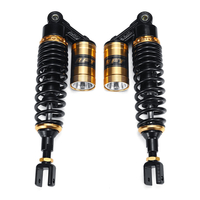 Paire de 15 "suspension damortisseur dair arrière de moto de 380mm pour Honda Yamaha