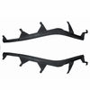 Paire de bandes de cache-phares supérieures pour BMW E46 325i 2002-2005