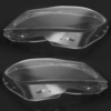 Paire de cache-objectif de phare de voiture transparent 4769886123 pour Mercedes-Benz Classe C W204 Berline Coupé 2011-2
