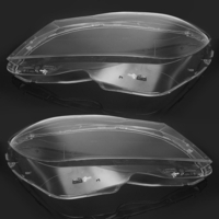 Paire de cache-objectif de phare de voiture transparent 4769886123 pour Mercedes-Benz Classe C W204 Berline Coupé 2011-2