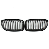 Paire de calandre avant pour voiture,  vernis de cuisson noir brillant ABS pour BMW E90 09-12