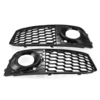 Paire de calandres pour antibrouillard antibrouillard antibrouillard avant style noir brillant,  style RS4 pour Audi A4 B