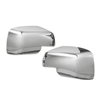 Paire de capuchons de protection de rétroviseurs latéraux de voiture chromés pour Land Rover Discovery Freelander 2