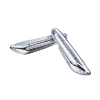 Paire de clignotants de clignotant latéraux de répétiteur latéraux dynamiques LED blanc / jaune pour BMW E46 E60 E82 E88