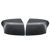 Paire de couvercles de rétroviseur ajouré côté voiture N / S en fibre de carbone paire pour Ford Focus Mk2 2005-2008