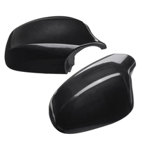 Paire de couverture de rétroviseur côté voiture noir brillant pour BMW série 3 E90 323i / 328i / 328xi / 335d