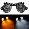 Paire de feux antibrouillard avant de voiture 6W avec ampoule H11 pour Nissan Altima Maxime Rogue Sentra jaune / blanc