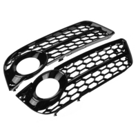 Paire de feux antibrouillard pare-chocs avant lampe grille couvrir nid dabeille hexagone noir pour audi A5 2008-201
