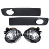 Paire de feux de brouillard de pare-chocs avant de voiture avec couvercle de grilles pour VW Transporter Caravelle 2009-