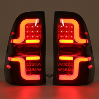 Paire de feux de freinage arrière LED arrière noir pour Toyota Hilux Revo SR5 M70 2015-Up