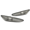 Paire de feux de position de lentille de fumée latérale clignotants pour lampes de direction pour BMW E46 E60 E61 X3 E83