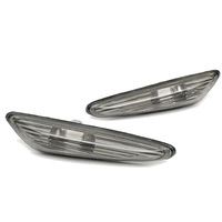 Paire de feux de position de lentille de fumée latérale clignotants pour lampes de direction pour BMW E46 E60 E61 X3 E83