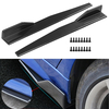 Paire De Fibre De Carbone Modifiée Côté De La Voiture Jupe Rocker Splitters Diffuseur Winglet Ailes Bumper Protector 86C