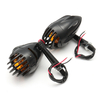 Paire de grille de moto Bullet Tour Indicateur de signal Ambre Light Pour Harley Chopper