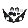 Paire de grilles de pare-chocs avant faisceau de couverture de lampe antibrouillard pour Toyota Yaris Vios 2017-2019