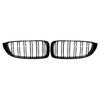 Paire de grilles de sport de rein avant Grille Double ligne noire brillante pour BMW F32 / F33 / F36 4-Series