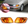 Paire de lentilles de couverture orange de coin parking pour Toyota Corolla AE100 AE101 E100 1993-1997