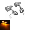 Paire de mini balle lumière de signal de tour pour harley sportster softail chopper bobber