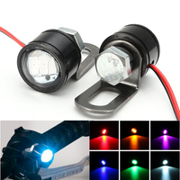 Paire de Moto LED Hawkeye Light Constant Miroir Mount Eagle Eye DRL Feu arrière