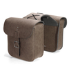 Paire de moto universelle en cuir PU sacoches latérales sac à outils bagage étanche pour Harley