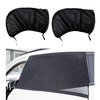 Paire de pare-soleil de voiture arrière pare-soleil pare-soleil en maille rideau UV Protection arrière noir
