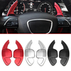 Paire de rallonges de levier de sélecteur de vitesse en aluminium,  noir / rouge / argent pour Audi A3 4 A5 A6 A7 A8 Q3 Q