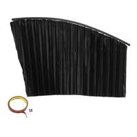 Paire de rideaux rétractables automatiques à isolation solaire