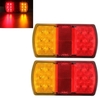 Paire de rétroviseurs 12LED Rear Truck Rear Rear Tail Indicateur lumineux E-Marked 12V