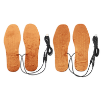 Paire de semelles chauffantes électrodes usb pad chauffe-pieds électriques rechargeables