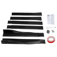 Paire de séparateurs dextensions de jupe côté voiture en fibre de carbone pour LEXUS Infiniti