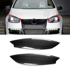 Paire De Voiture En Fiber De Carbone Phare Sourcils Paupière ABS Garniture Couverture Pour VW Golf GTI R MK5 05-07