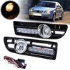 Paire grille de cache antibrouillard antibrouillard arrière inférieure inférieure w / LED DRL pour VW Bora Jetta MK4 199