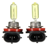 Paire h11 xénon halogène cacha feux de classe luminosité ampoules 1200lm jaune d