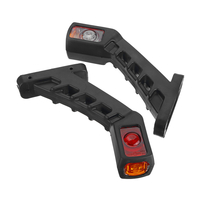 Paire LED Double indicateur de lumière latérale indicateur de tige pour lampe 12V 24V camion remorque camion Carvan