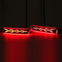 Paire LED DRL Frein Arrière Flash Clignotants Feux Rouge Logement Lentille Pour Nissan Sentra Sylphy Pour Infiniti ESQ Q