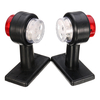 Paire LED Feu de gabarit pour feux de position double lampe rouge blanc pour caravane de remorque de camion 12V 24V