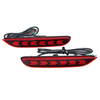 Paire LED Pare-chocs Arrière Réflecteur DRL Feux De Frein Lentille Rouge Pour Nissan Qashqai X-trail pour Infiniti Q30 Q