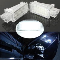 Paire LED Porte lumière de courtoisie lampe de bagages footwell intérieur pour vw audi skoda lambo