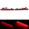 Paire LED réflecteurs de feux de freinage de pare-chocs arrière rouge pour Honda Acura TSX 2009-2014 Accord 2008-2015
