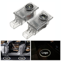 Paire LED voiture bienvenue lumière porte lampe fantôme ombre projecteur pour volvo